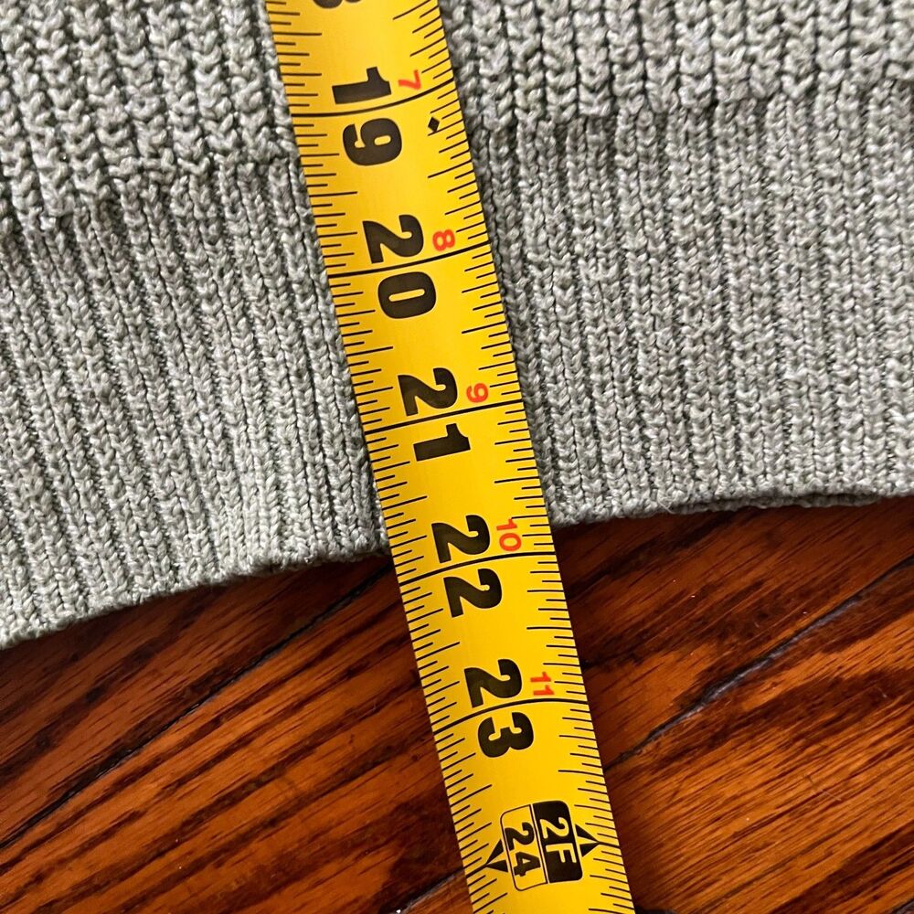 Philosophy Republic Clothing Women's S/P Green Knitted V-Neck Sweater Cozy - Picture 5 of 7